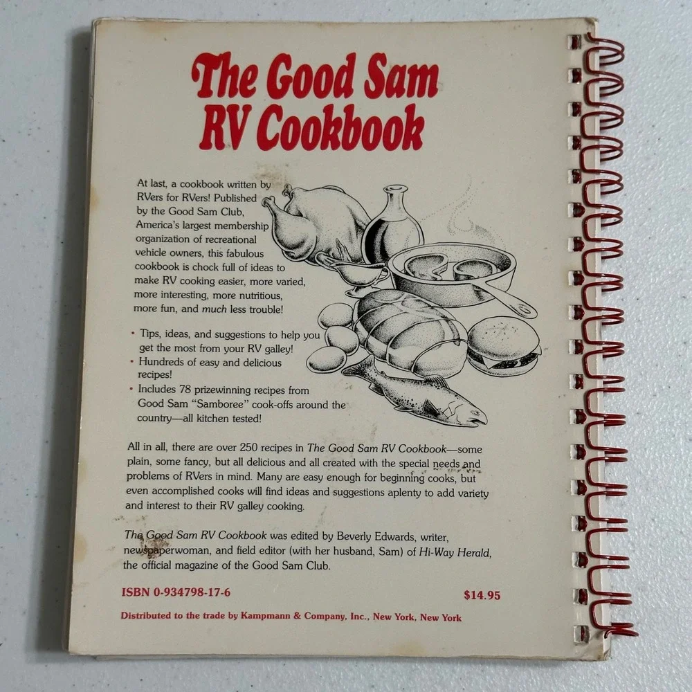 The‎ Good Sam RV Cookbook 250+ Recipes Spiral Bound Vintage 1987 Mobile Life